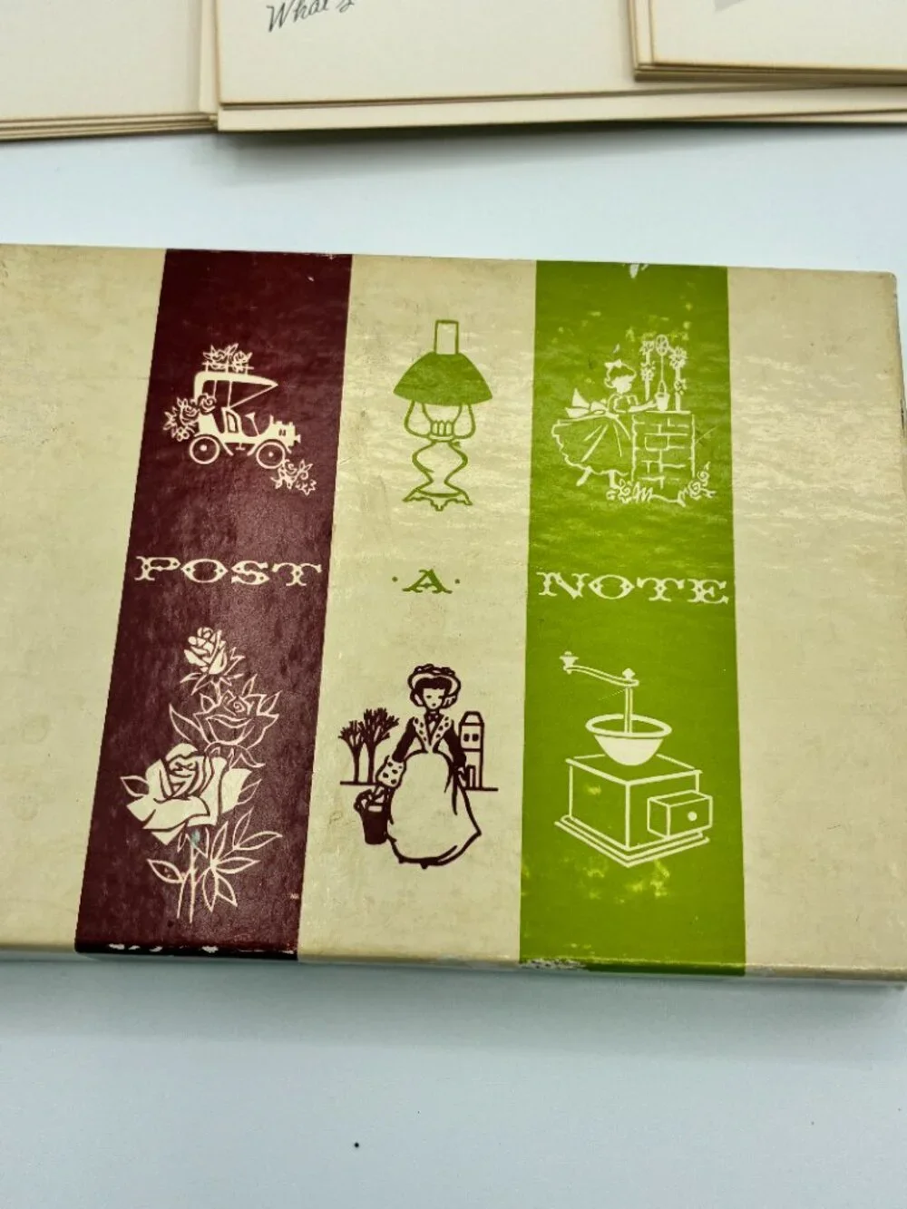 Vintage Post A Note Postcards Lot of 79 Unused Cards 8 Designs 2 Boxes